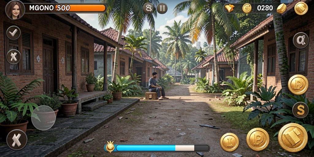 Tantangan seru di setiap level.