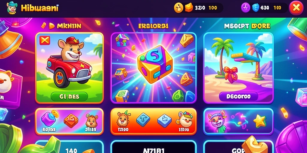 Screenshot memperlihatkan sesi permainan seru dengan efek visual yang menarik.