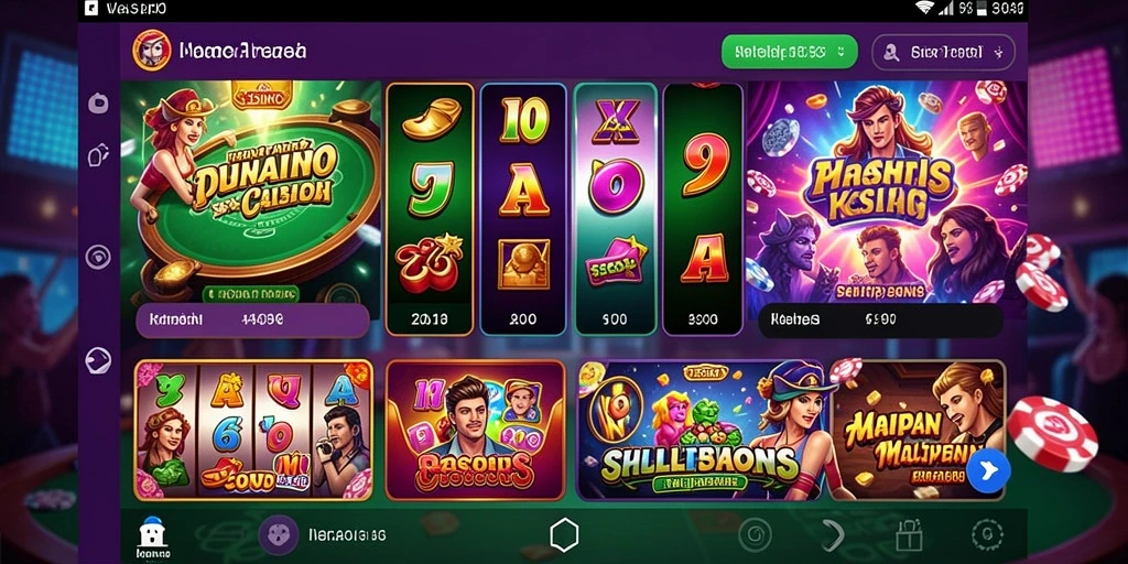 Beragam tema permainan slot tersedia.