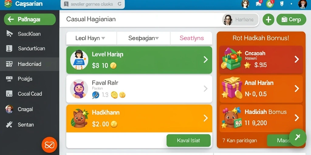 Level menantang yang memacu adrenalin.