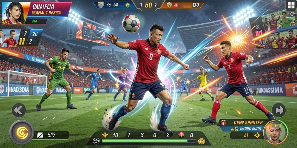 Fitur multiplayer yang memungkinkan bermain bersama teman.